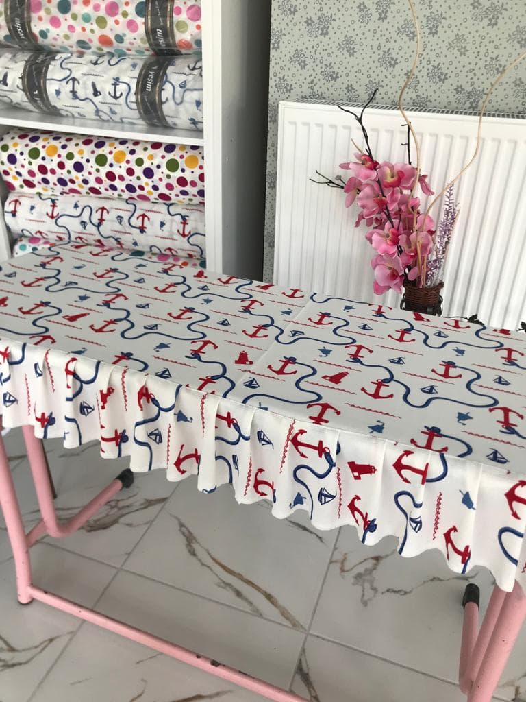 OKUL SIRA ÖRTÜSÜ FUŞYA PUANLI 12'Lİ PAKET ( ÖĞRETMEN MASA HEDİYELİ)